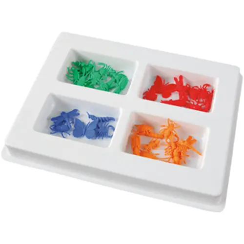 4-Section Sorting Tray – Compact Classification And Categorization Tray 1