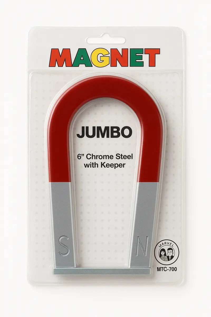 6-Inch Classic Horseshoe Magnet – Educational Science Tool 1
