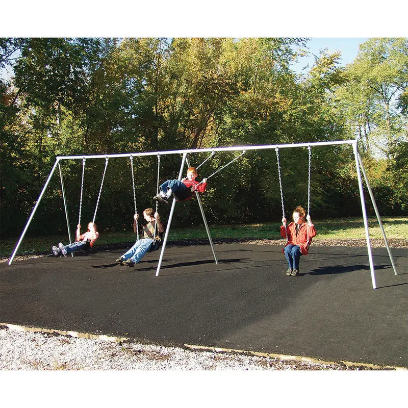 8-Foot Dual-Pole Swing Frame With Four Seats 1