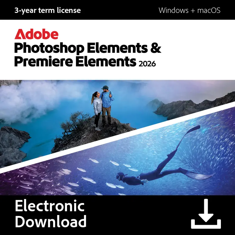 Adobe Photoshop & Premiere Elements 2026 – 3-Year Subscription 1