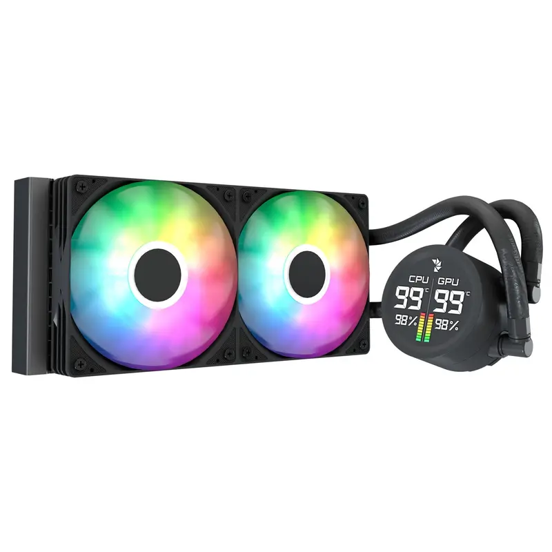 Aerocool Abyss 240Mm Digital Liquid Cpu Cooler – Black Rgb Variant 1