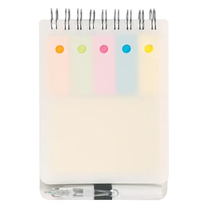 All-In-One Desk Journal: Spiral Notepad, Flags, Adhesives & Stylus 1