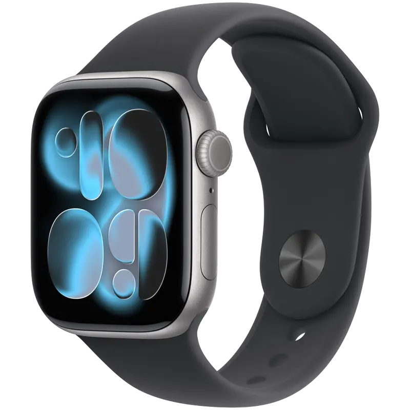 Apple Watch Series 11 Gps – 42Mm Space Gray Aluminum, Black Sport Band (S/M), Model A3331 1