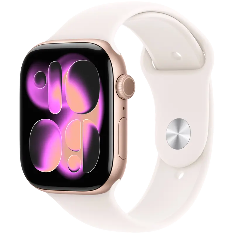 Apple Watch Series 11 Gps – 46Mm Rose Gold Aluminum, Light Blush Sport Band (M/L), Model A3333 1