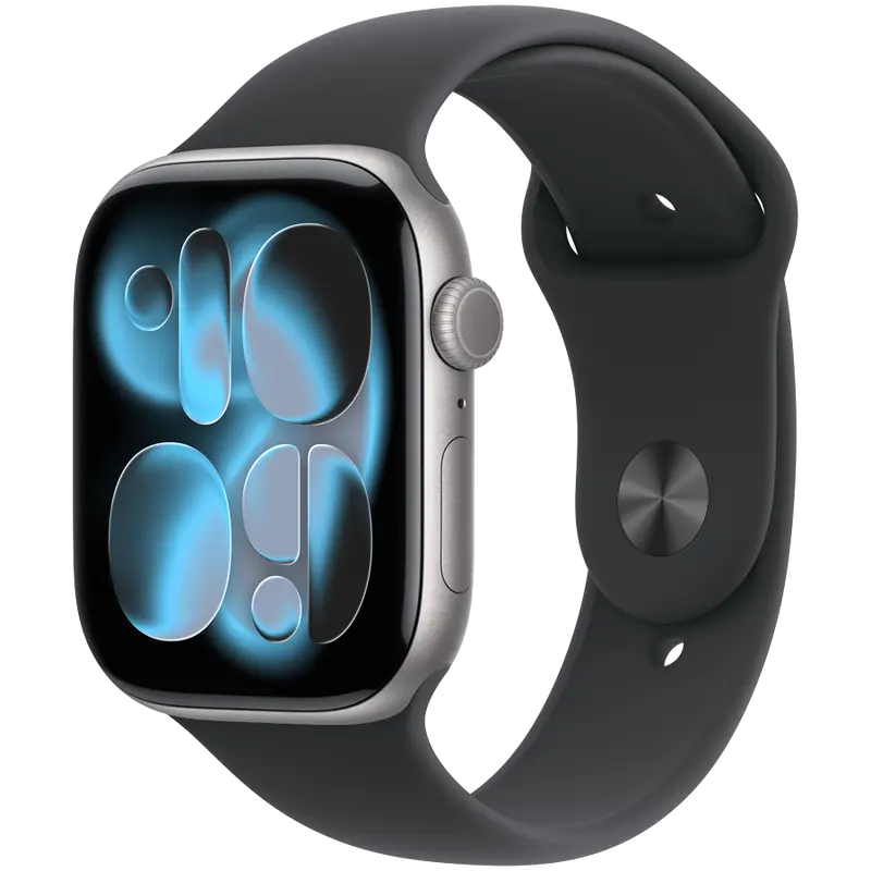 Apple Watch Series 11 Gps – 46Mm Space Gray Aluminum, Black Sport Band (M/L), Model A3333 1