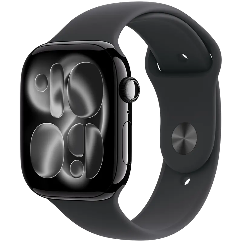 Apple Watch Series 11 Gps + Cellular — 46Mm Jet Black Aluminum Case & Black Sport Band (M/L), Model A3337 1