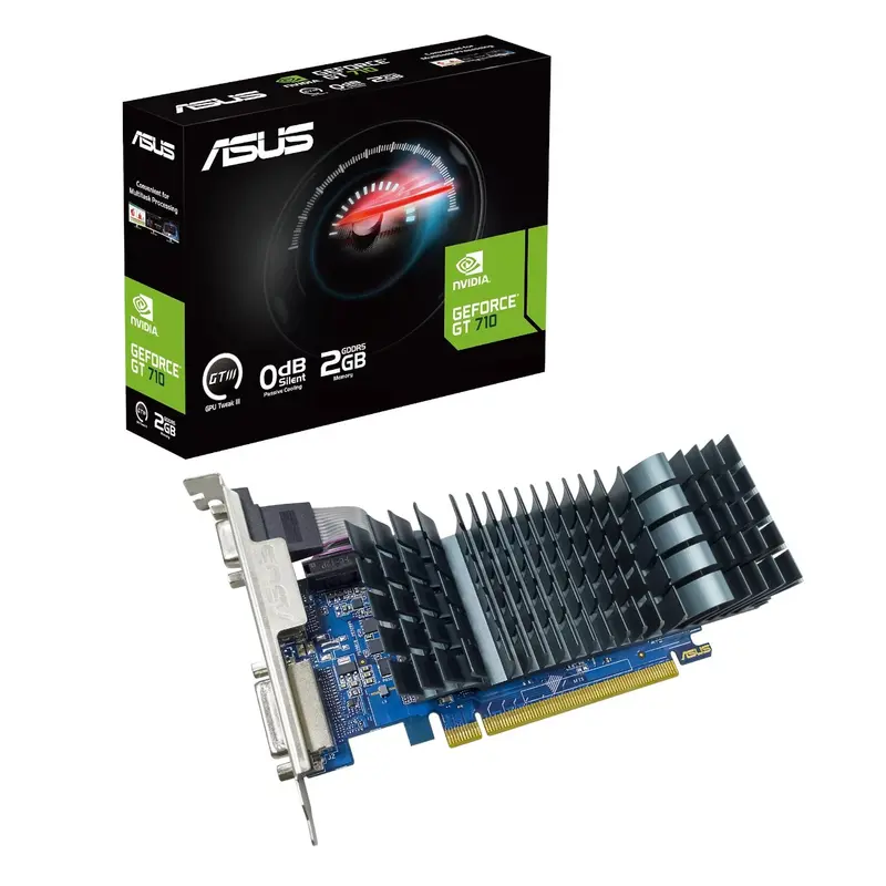 Asus Geforce Gt 710 2Gb Gddr5 Evo Edition – Entry-Level Gpu, Hdmi/Vga/Dvi Outputs 1