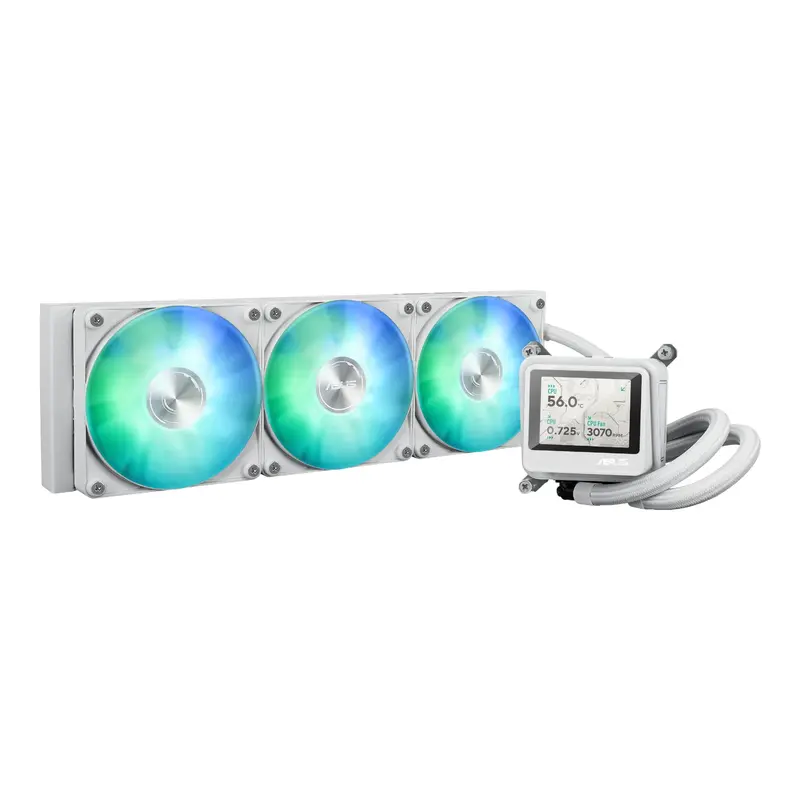 Asus Max Gaming Lc 360 Argb Lcd All-In-One Liquid Cpu Cooler – White Edition 1