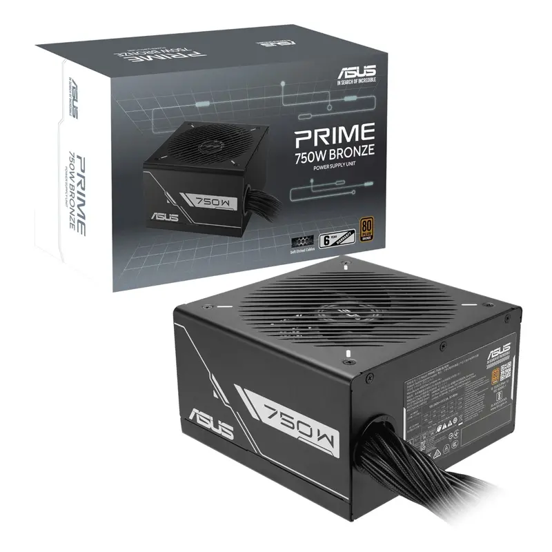 Asus Prime 750W Atx Power Supply – 80 Plus Bronze Certified, Non-Modular 1