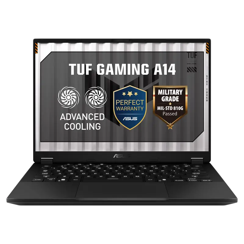 Asus Tuf Gaming A14 Laptop: 14" Wqxga Display, Amd Ryzen 7, 16Gb Ddr5 Ram, 512Gb Ssd, Rtx 5060 8Gb Gpu – Jaeger Gray 1