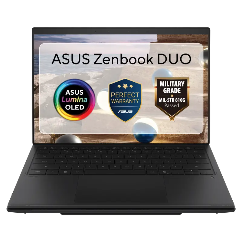 Asus Zenbook Duo 14 Oled: Dual 14" 3K Touch Displays, Intel Core Ultra 9, 32Gb Ram, 1Tb Ssd (Elephant Grey) 1