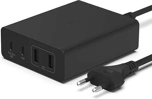 Belkin Boostcharge Pro 108W Gan Wall Charger – 4-Port Compact Laptop Power Hub 1