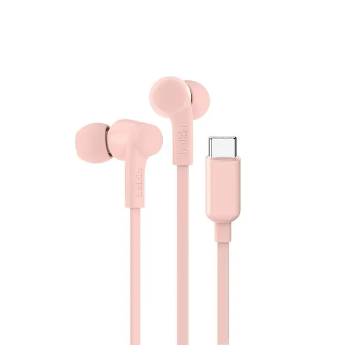 Belkin Soundfrom Usb-C Wired Headphones – Pink 1