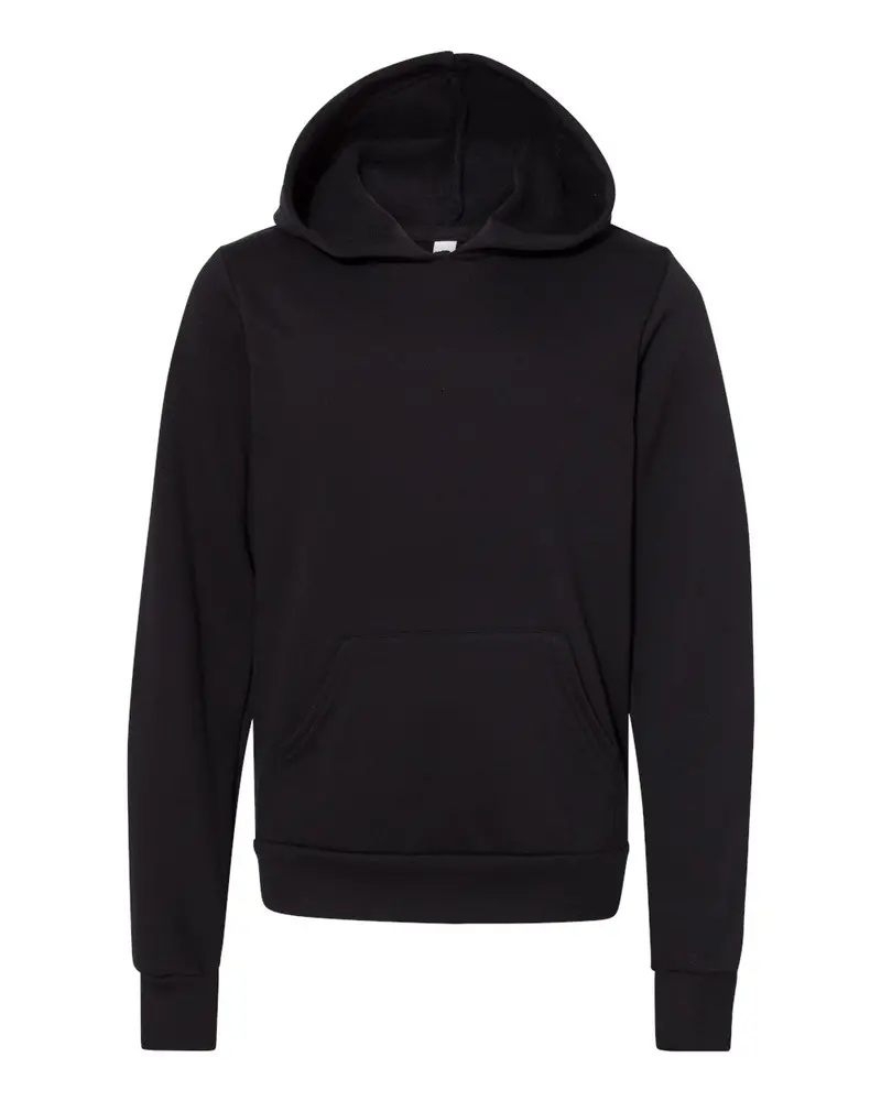 Bella + Canvas Youth Relaxed-Fit Fleece Hooded Sweatshirt 1