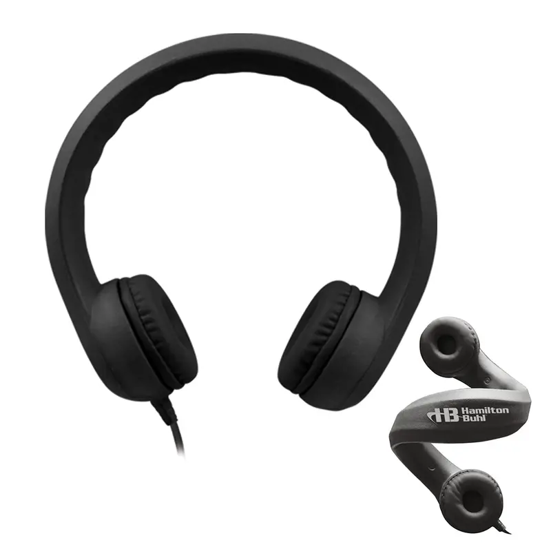 Black Flexible Child-Safe Headphones For Classroom Use 1
