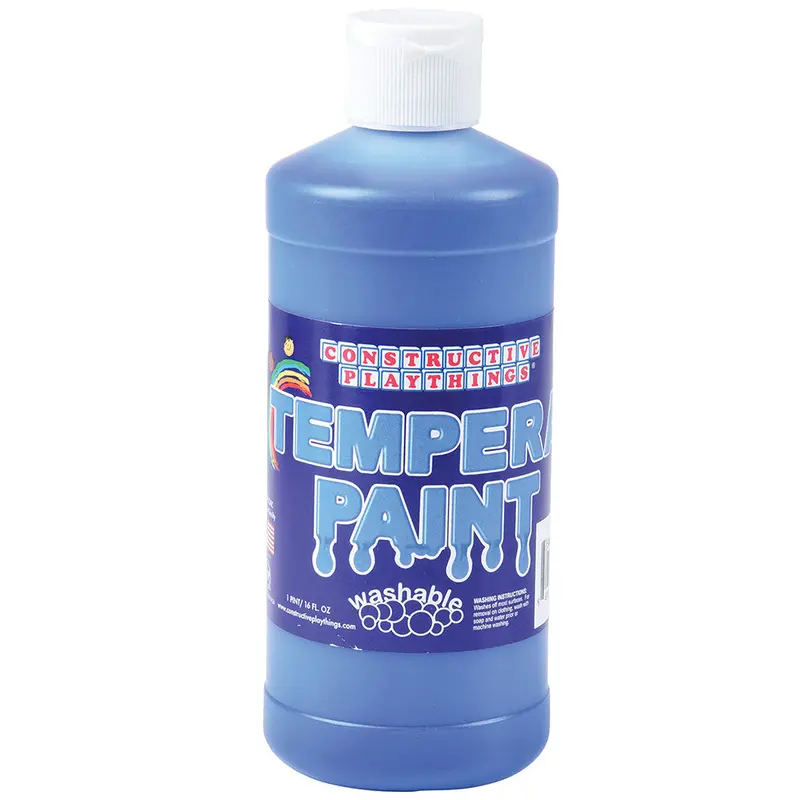 Blue Washable Tempera Paint (Pint) – Smooth-Flowing, Kid-Safe Art Material 1