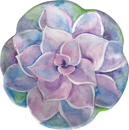 Botanical Sweet Succulent Salad Plates (Set Of 4) 1