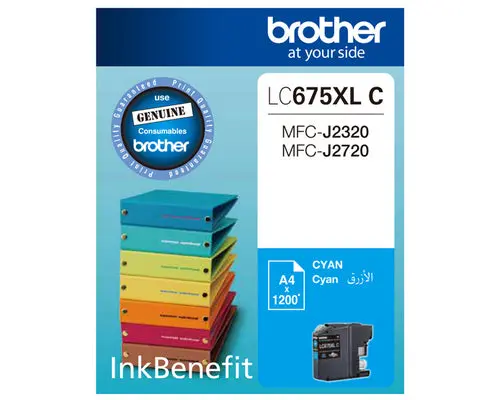 Brother Lc675Xl High-Yield Cyan Ink Cartridge 1