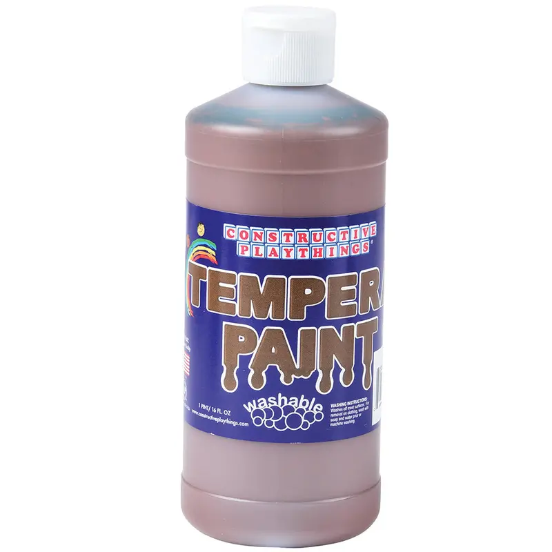 Brown Washable Tempera Paint (Pint) – Natural-Tone Creative Coloring Option 1