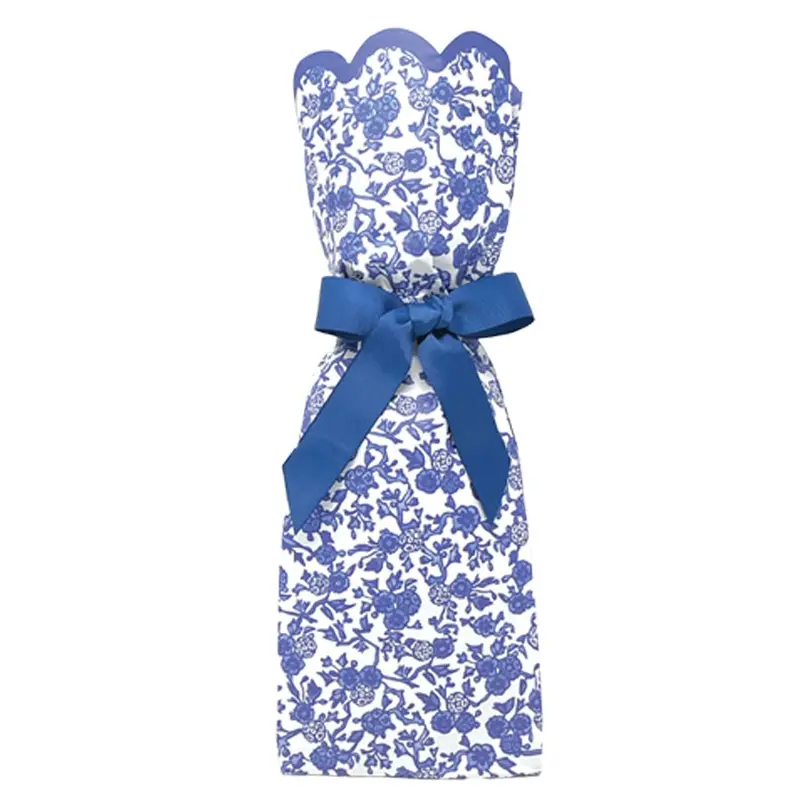 Chinoiserie Paper Wine Gift Bag Kit – Elegant Asian-Inspired Packaging 1