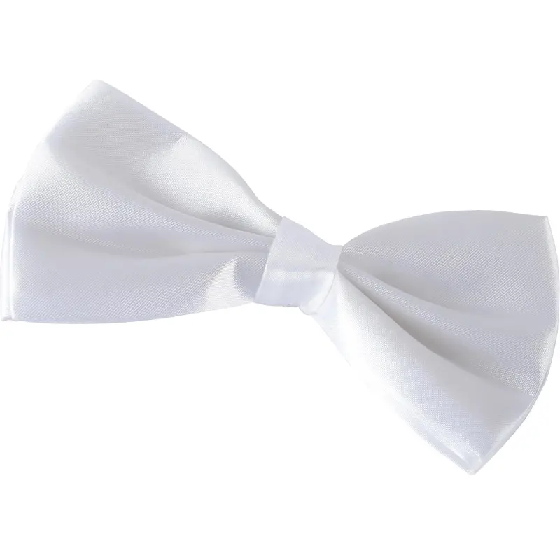 Clip-On Boy’S Bow Tie – Minimalist White Accessory For Costumes & Special Events 1