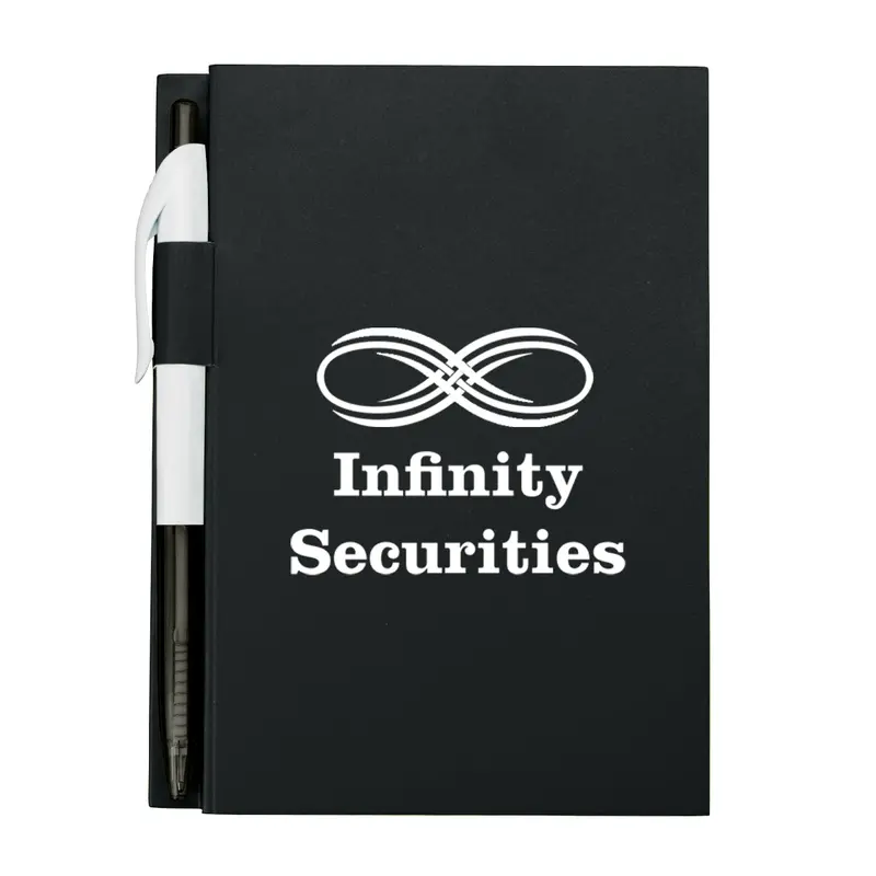 Compact 4X6 Inch Spiral Notebook With Built-In Pen 1