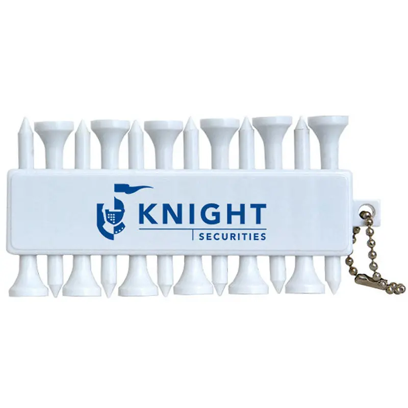 Convenient Golf Tee Organizer With Detachable Keyring Attachment 1