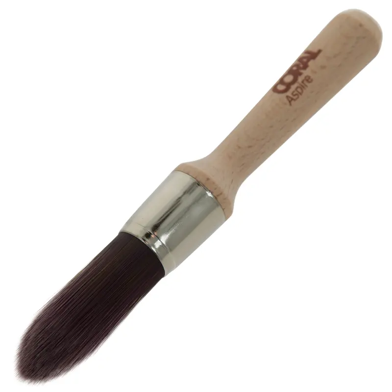 Coral Aspire 18Mm Round Sash Brush – Pointed Tip, Stubby Handle 1