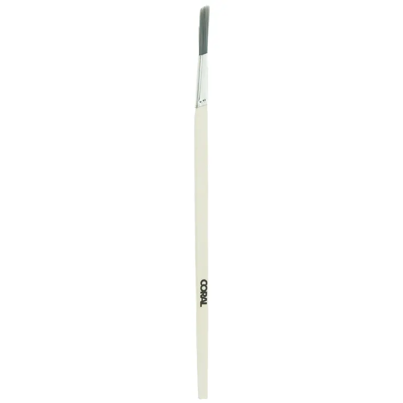 Coral Precision Angled Lining Brush – 0.25-Inch Fine Detail Fitch Brush With Platinum Filaments 1