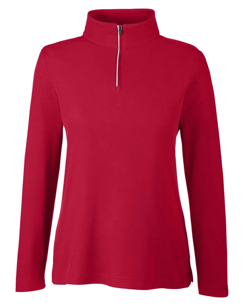 Core365 Women'S Soft Pique Athletic Quarter-Zip Shirt 1