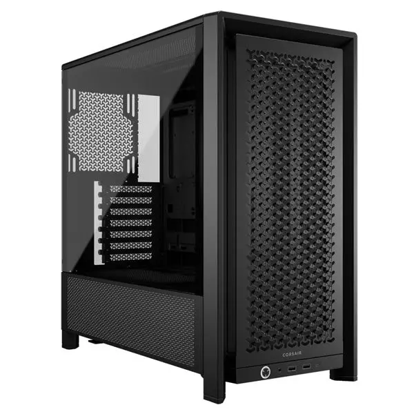 Corsair 4000D Airflow Mid-Tower Pc Case – Modular, Tempered Glass, Black Finish 1