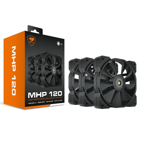 Cougar Vortex Mhp120 High-Performance Radiator Fan Set (3-Pack) 1