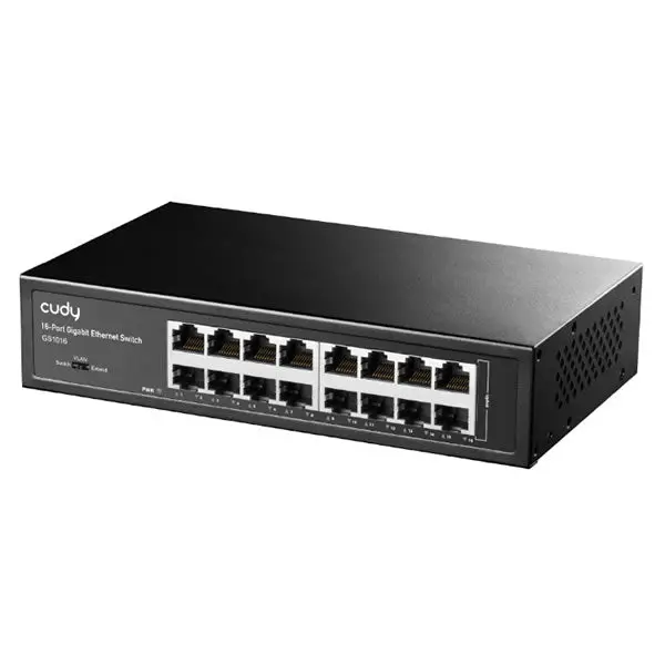 Cudy 16-Port Gigabit Metal Ethernet Switch – Unmanaged 1