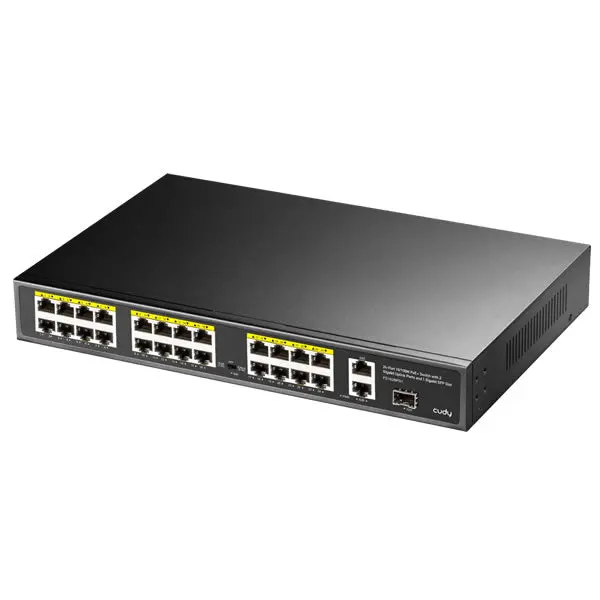 Cudy 24-Port Gigabit Poe Switch – Rack-Mountable Unmanaged 1
