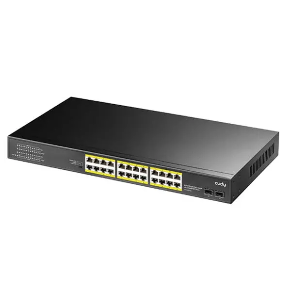 Cudy 24-Port Unmanaged Gigabit Poe+ Switch 1