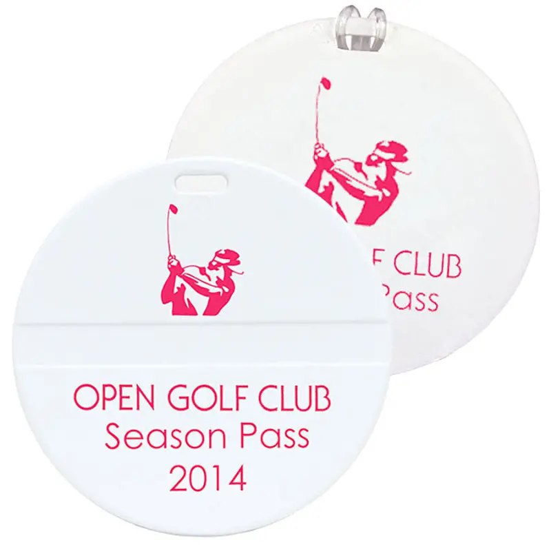 Customizable Round Golf Bag Identifier – Lightweight And Weather-Resistant 1