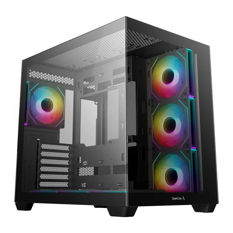 Deepcool Cg530 Atx Gaming Case – 4-Fan Argb Support, Black Chassis 1