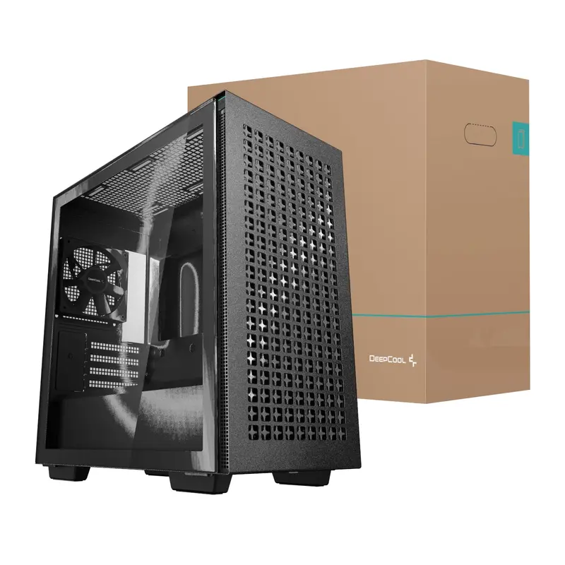 Deepcool Ch370 Micro-Atx Gaming Cabinet – Sleek Black Chassis 1