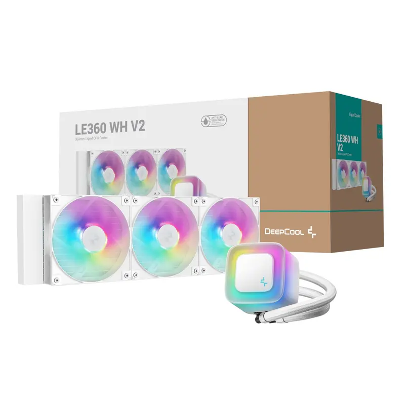 Deepcool Le360 V2 Argb All-In-One Cooler – 360Mm, White Edition 1