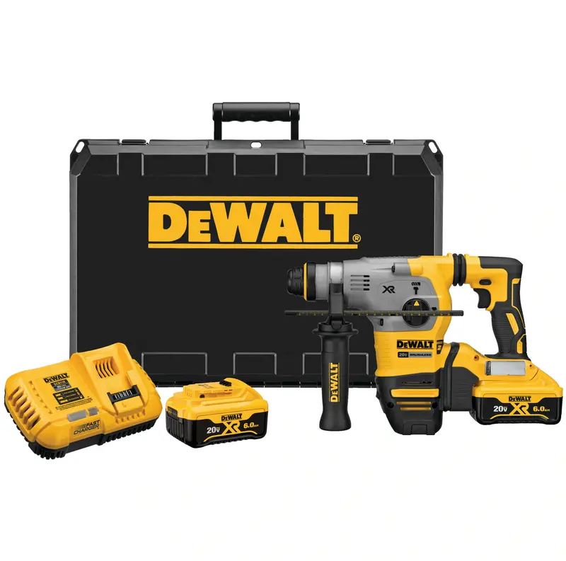 Dewalt Dch293R2: 20V Max Xr Brushless L-Shape Sds Plus Rotary Hammer Kit With 6.0Ah Battery 1