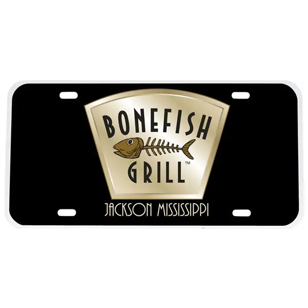 Digitally Printed Ad License Plate – High-Impact Material In Polybag 1