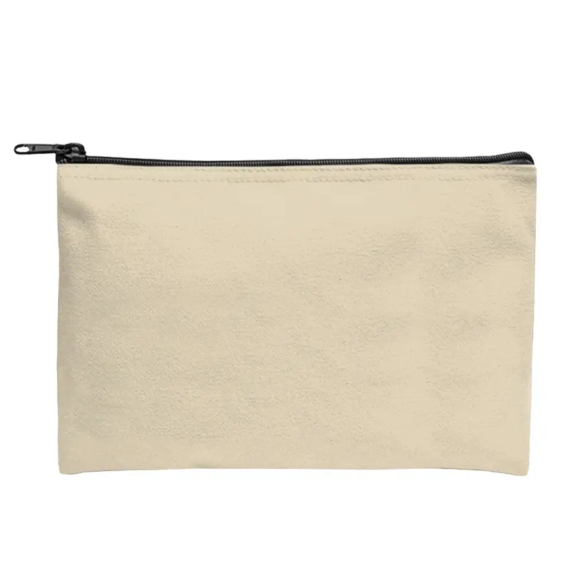 Eco-Conscious Canvas Zip Pouch For Organizing Essentials 1