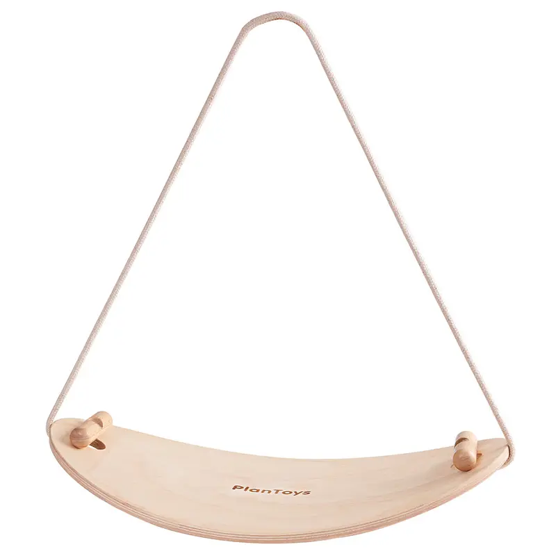 Eco-Conscious Curved Balance Board – Sustainable Wood Wobble Trainer 1
