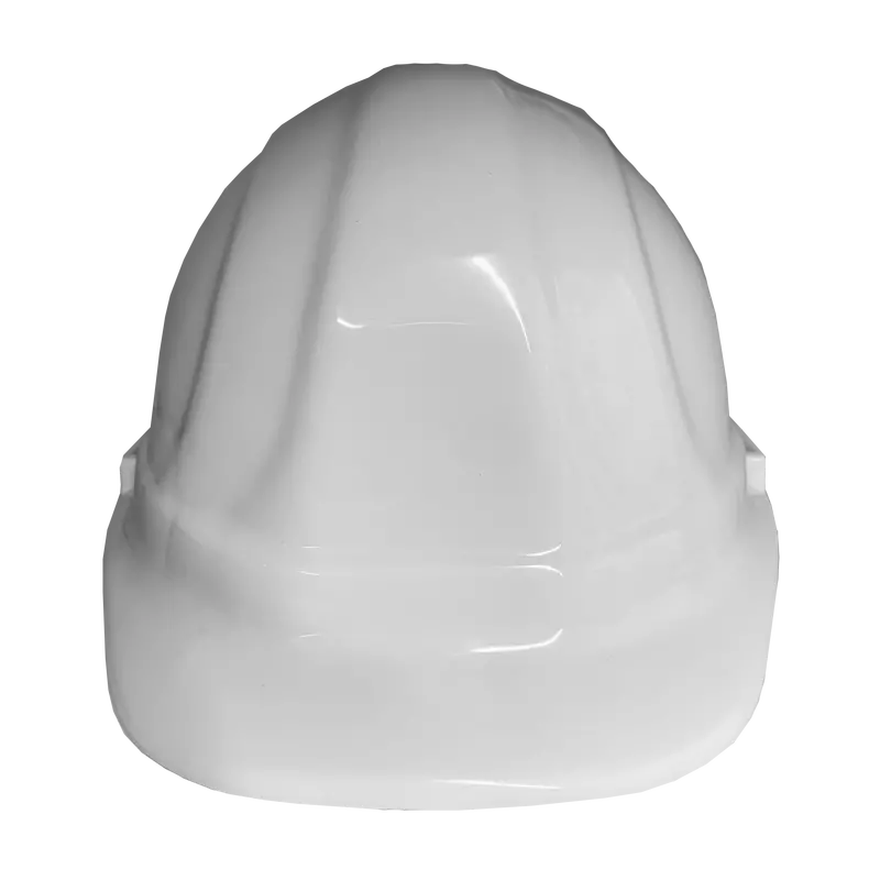 Erb Omega Ii White Hard Hat – Adjustable 6-Point Ratchet Suspension 1