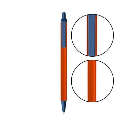 Eye-Catching Orange Bic Ballpoint Pen With Click Mechanism 1