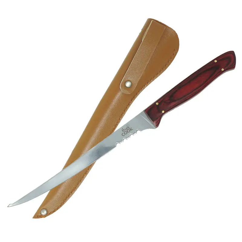 Flexible High-Carbon Fillet Knife – Handcrafted Wooden Grip 1
