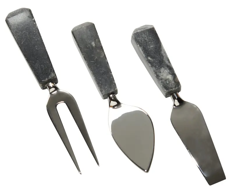 Formaggio Black Stone Cheese Knife Set – Three-Piece Collection 1