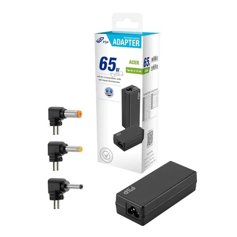 Fsp Pro 65W Universal Laptop Power Adapter For Acer Computers 1