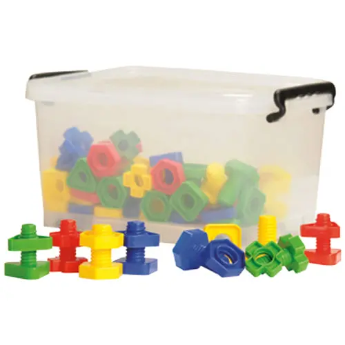 Giant Nuts And Bolts Play Set – Oversized Manipulative Construction Toys 1