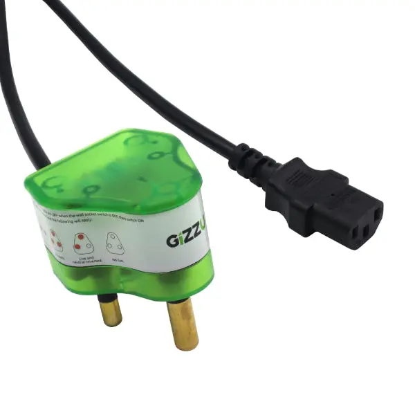 Gizzu 10A Surge-Protected Kettle Plug Extension Cable – 1.5 Meter Length 1